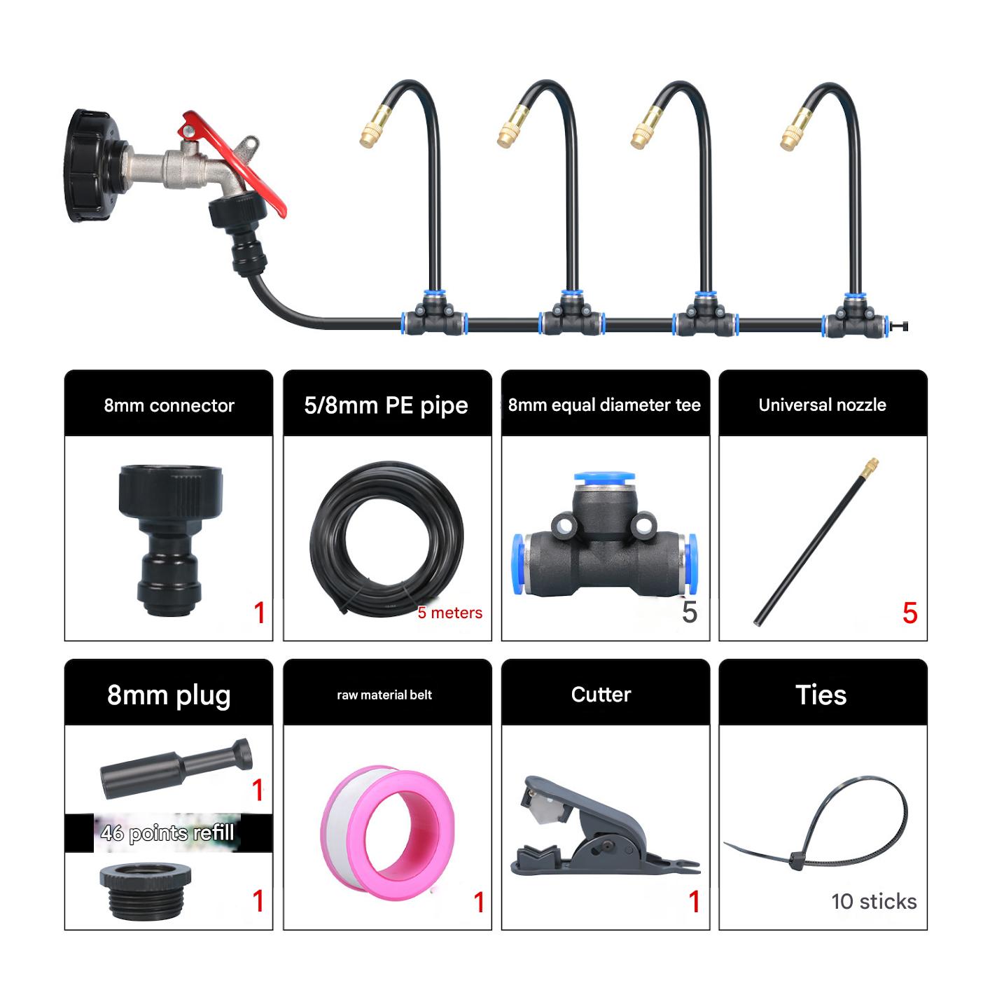 48% OFF 🔥360° Curved Garden Automatic Irrigation System