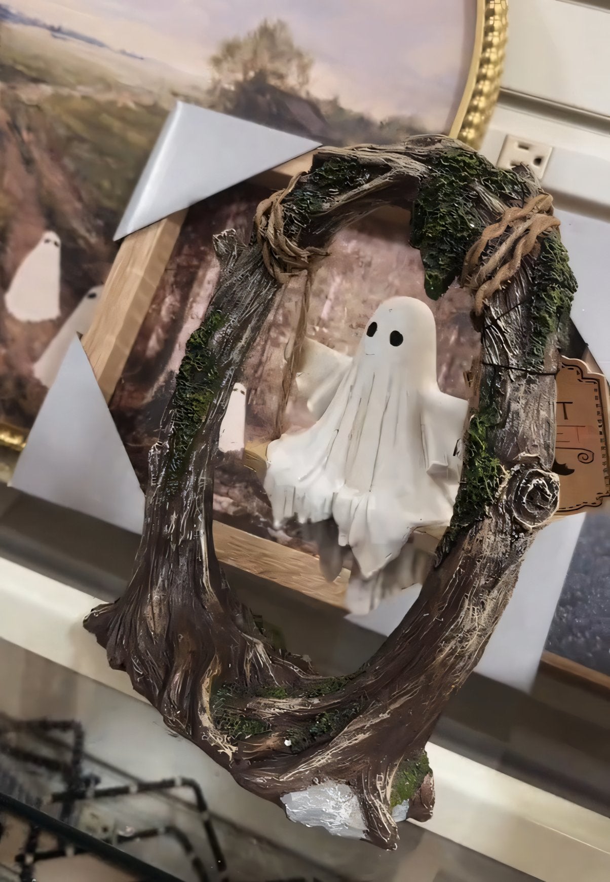 🔥🔥2025 Swinging Shadows: Ghost on a Tree Swing👻